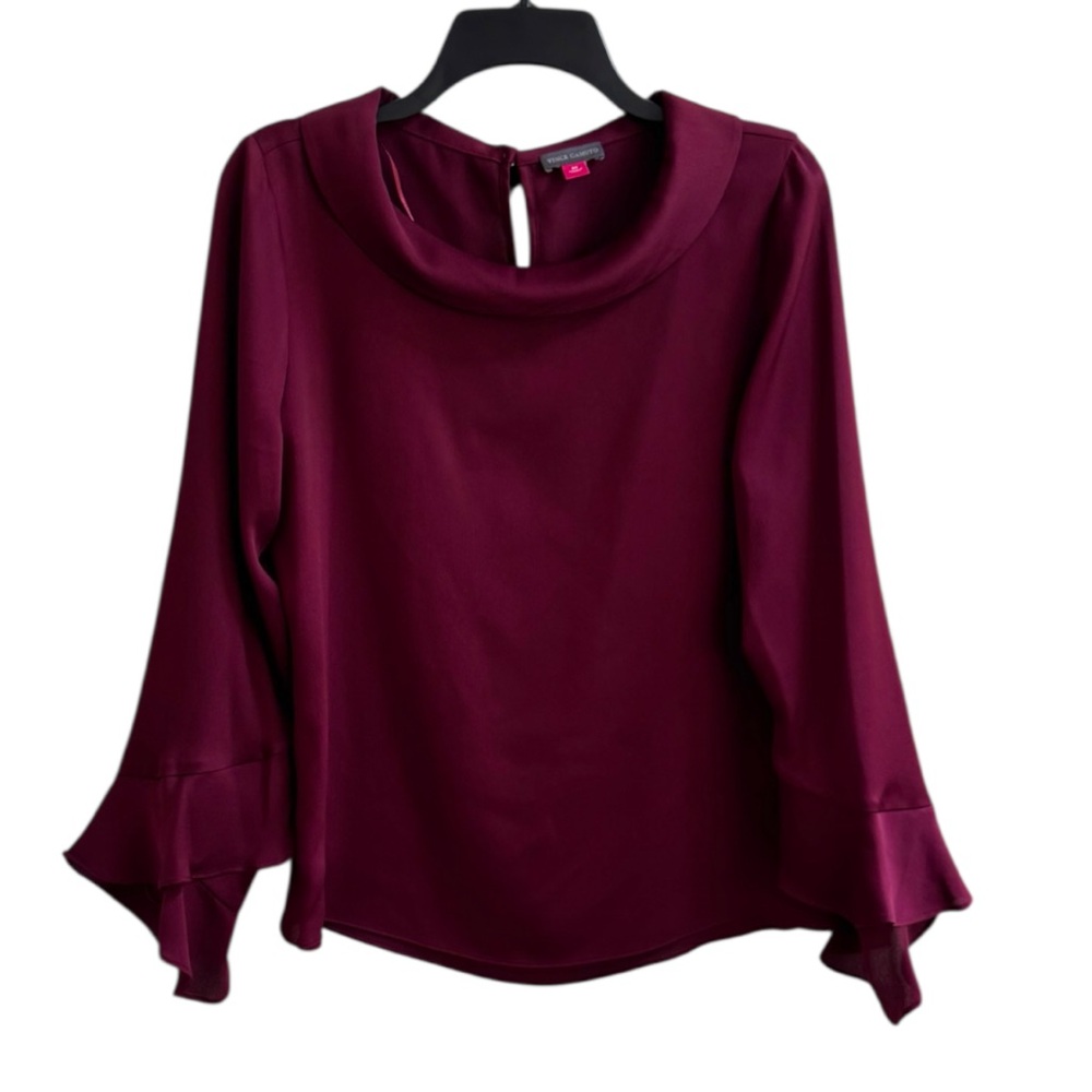 Vince Camuto Womens Medium Burgundy Women's Blouse